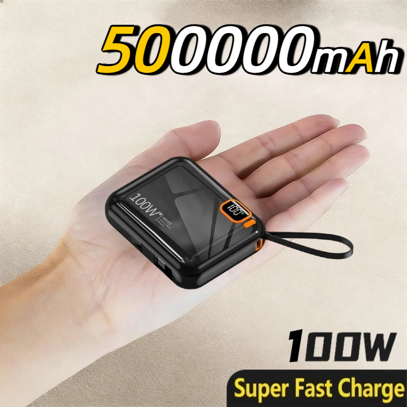 Solar Emergency Charger - 50000mAh Power Bank 100W Detachable Usb