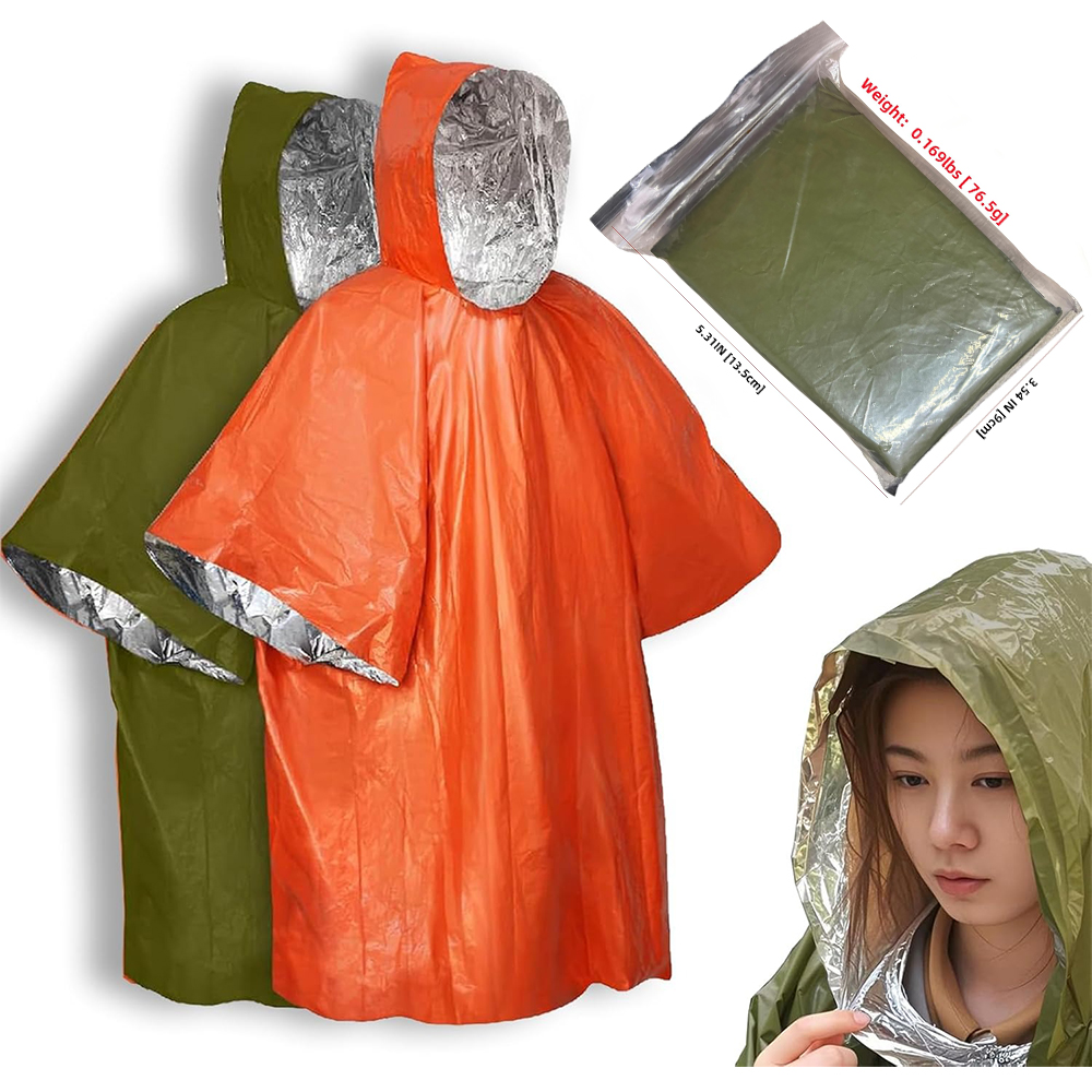 Camping Raincoat Waterproof Su - Survival Blanket Reflective review and price