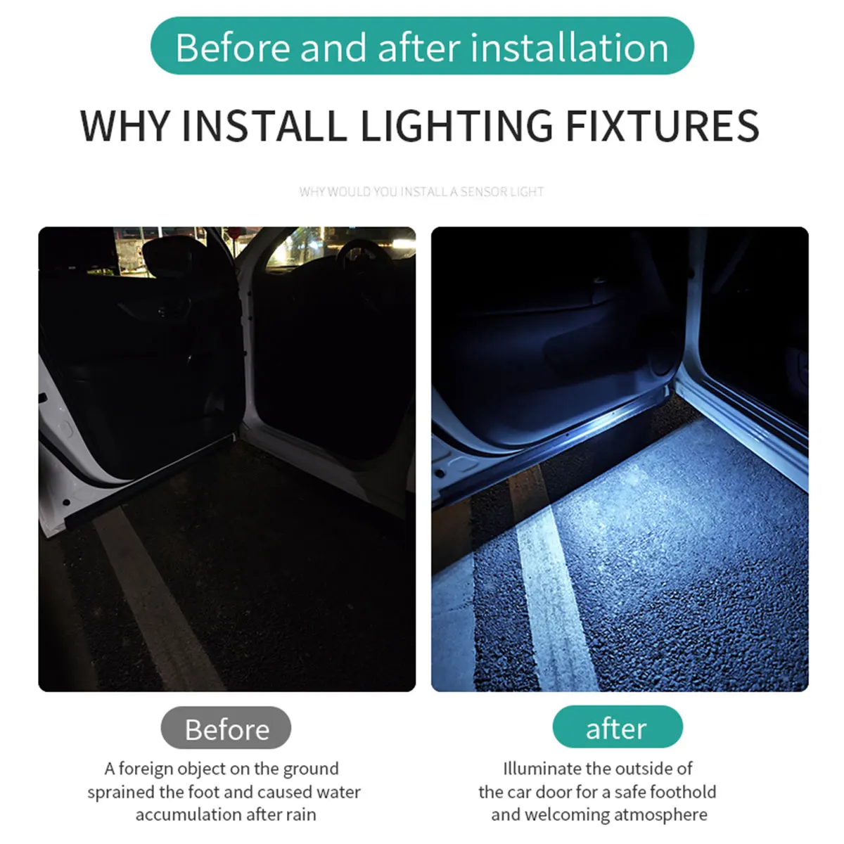 Car Door Lights LED Colorful F - Sos Light Strobe review and price
