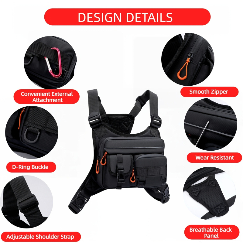 Men's Tactical Chest Bag, Runn - Fishing Kit Compact review and price
