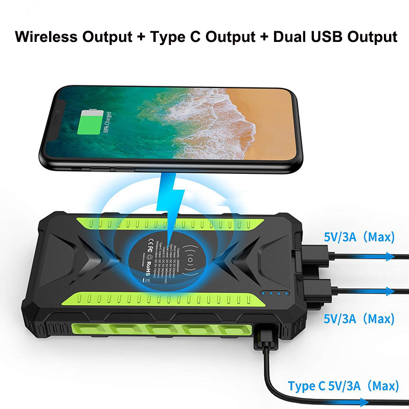 36000mAh Solar Power Bank Fast - Solar Emergency Charger review and price