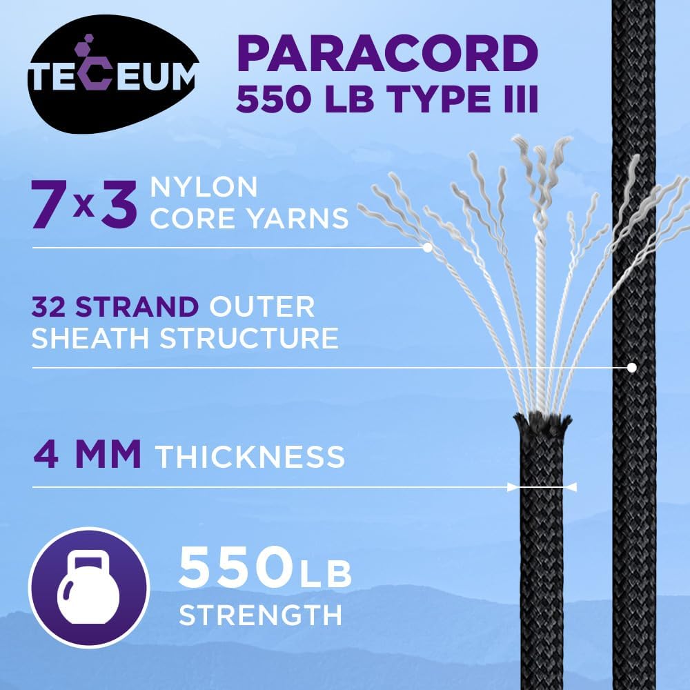 Reflective Paracord Rope 1000f - Para Cord 1000Ft review and price