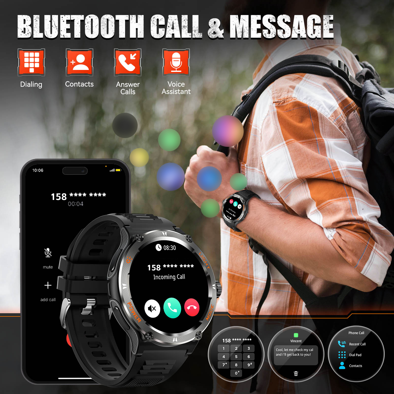 EIGIIS Smart Watch 3ATM Waterp - Compass Lensatic review and price
