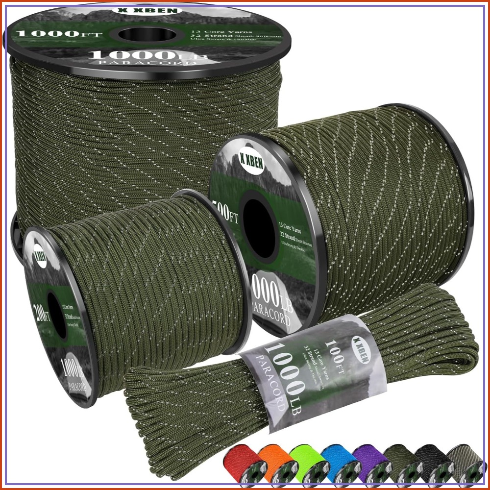 Reflective Paracord 1000lb, 50 - Para Cord 1000Ft review and price