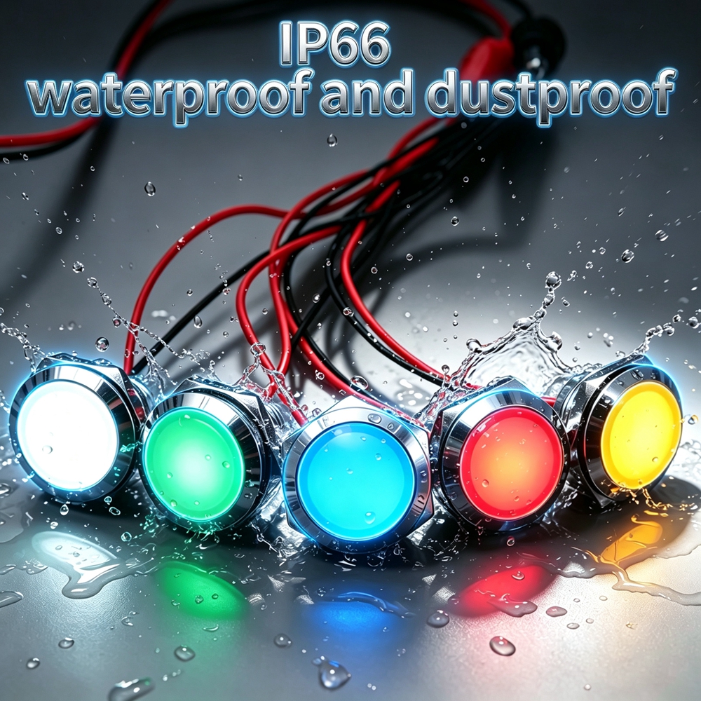 12mm 16mm 19mm 22mm Metal LED  - Signal Panel Orange review and price