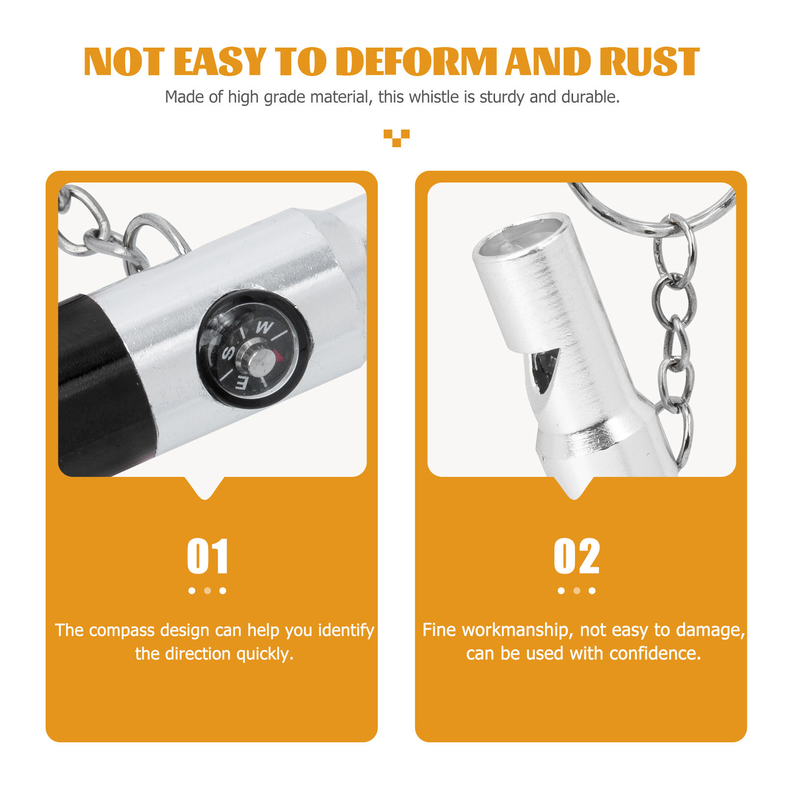 2Pcs Multifunctional Survival  - Emergency Whistle Loud review and price