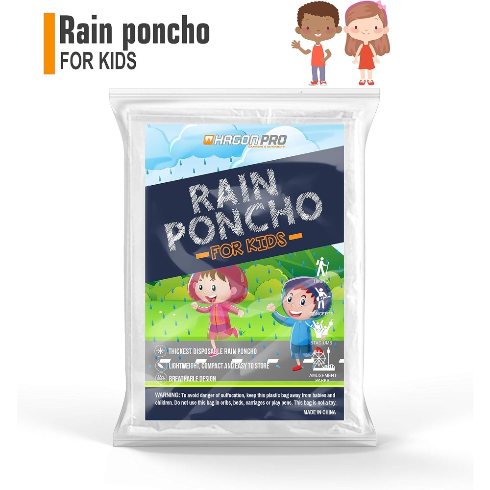 Hagon PRO Disposable Rain Ponc - Emergency Poncho Rain review and price