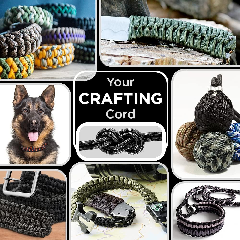 Paracord Type III 550 White 10 - Para Cord 1000Ft review and price
