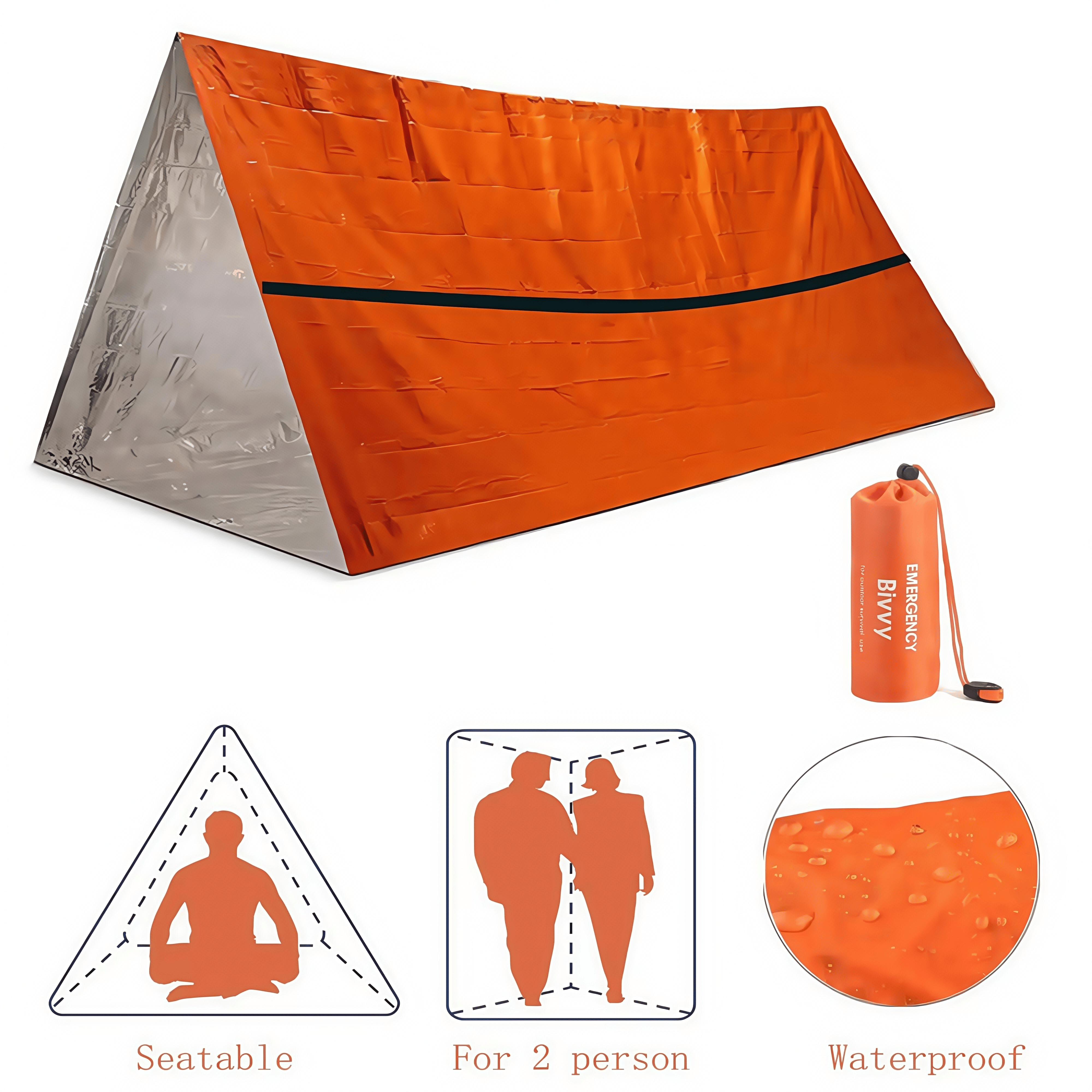 2-Person Emergency Survival Sh - Emergency Mylar Tent review and price