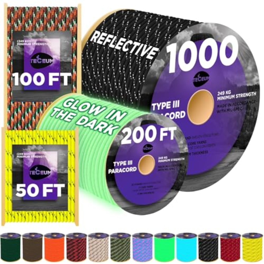 Reflective Paracord Rope 1000  - Para Cord 1000Ft review and price