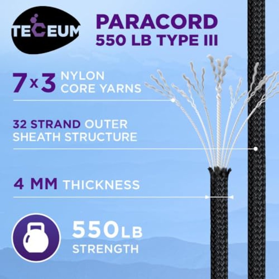 Reflective Paracord Rope 1000  - Para Cord 1000Ft review and price