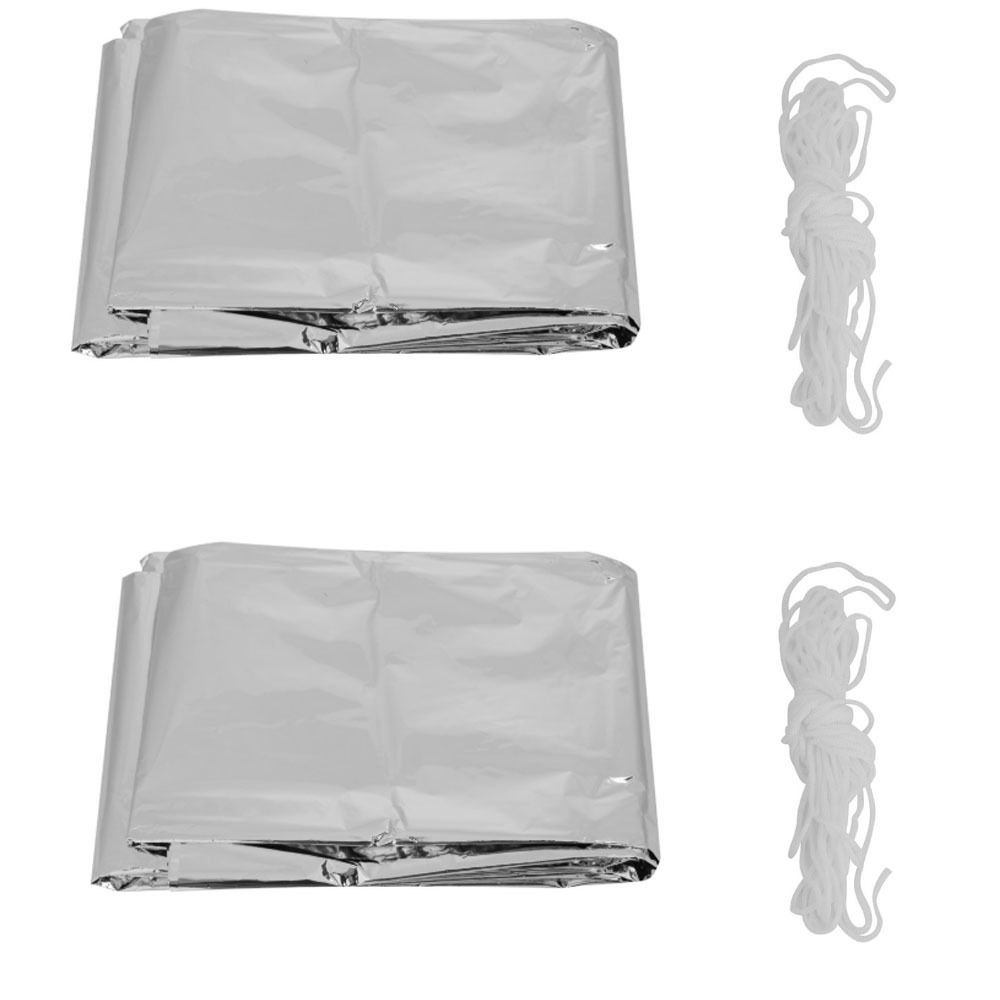 2 Pcs Durable Reflective Emerg - Survival Blanket Reflective review and price