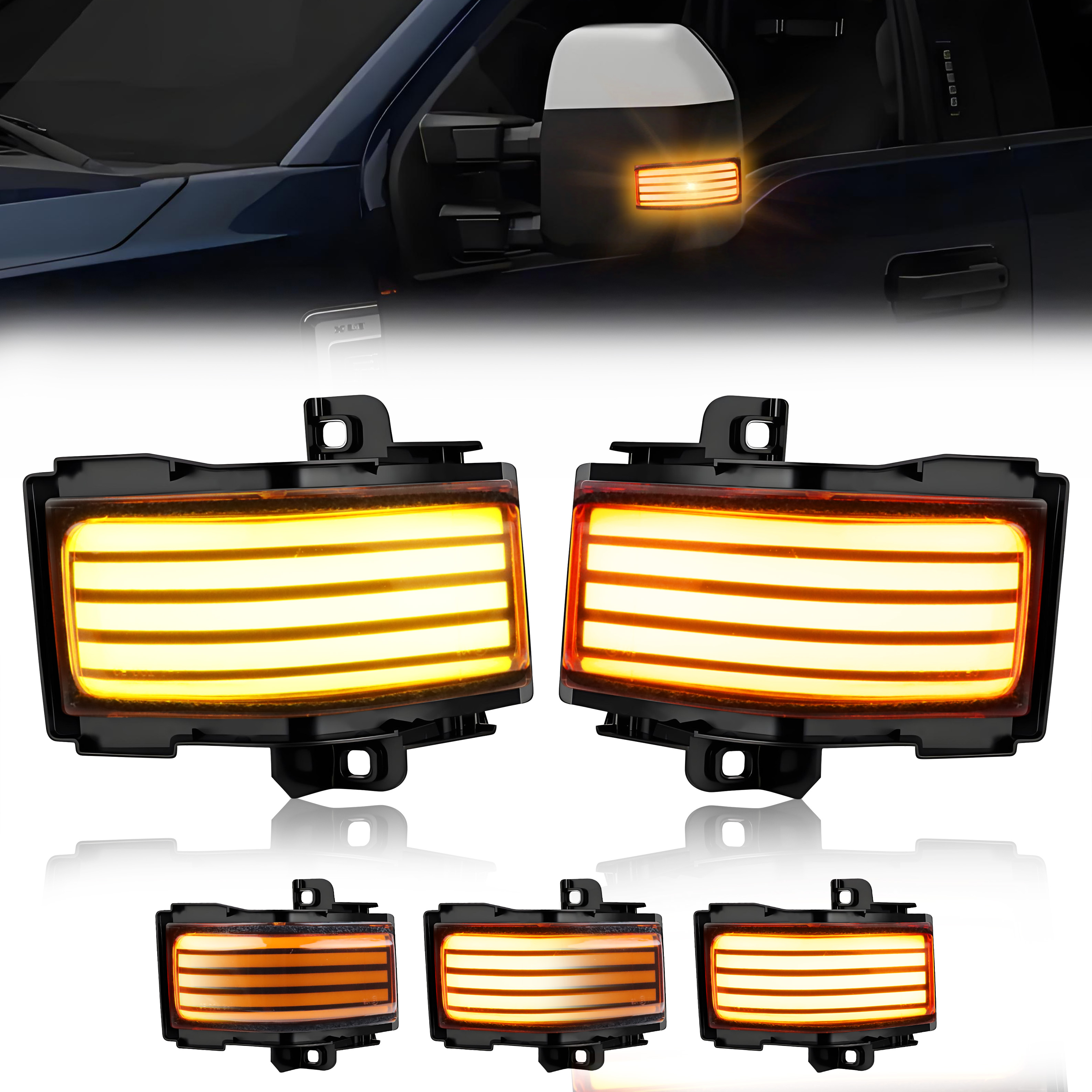 2Pcs Turn Signal Light Side Mi - Signal Panel Orange review and price