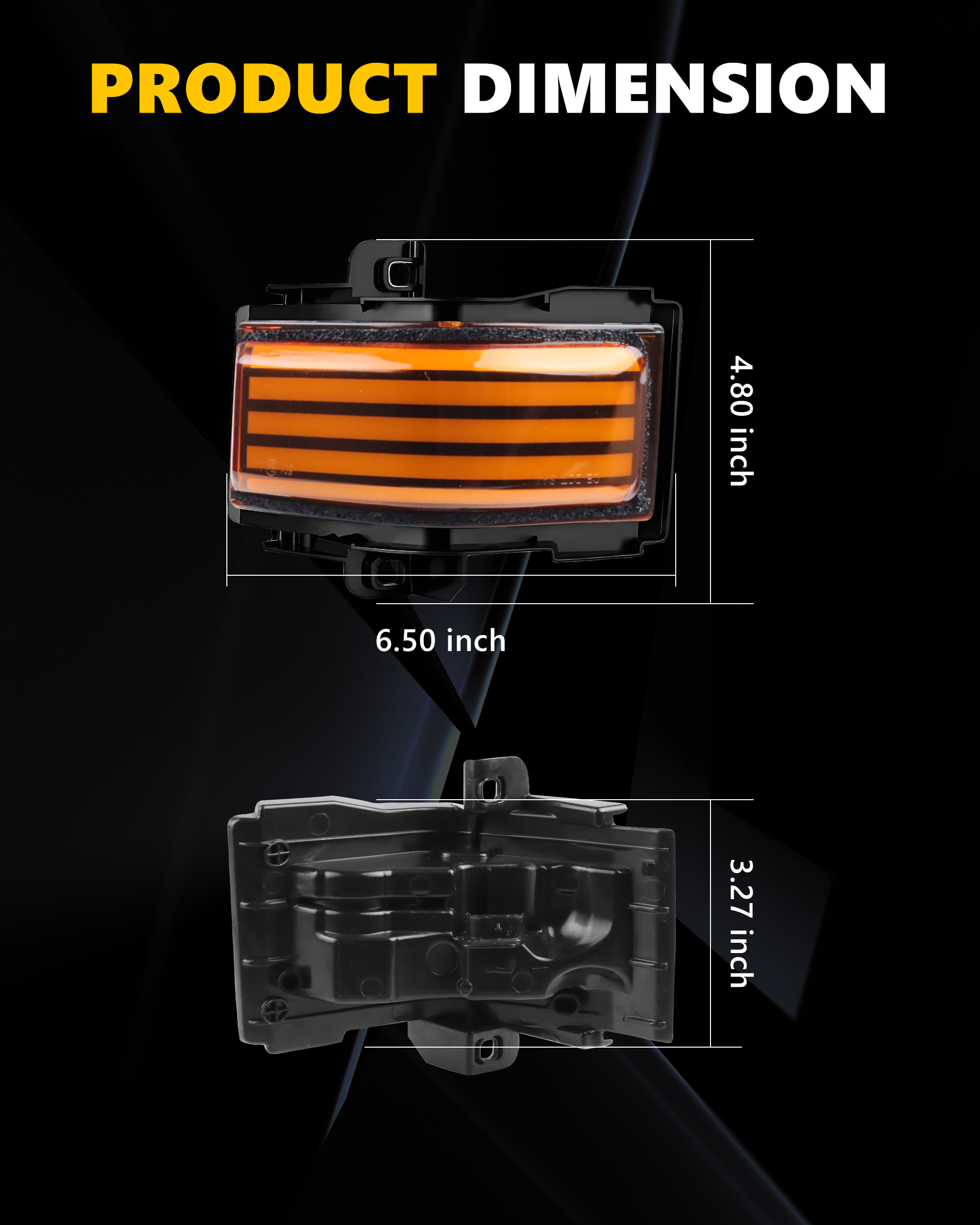 2Pcs Turn Signal Light Side Mi - Signal Panel Orange review and price