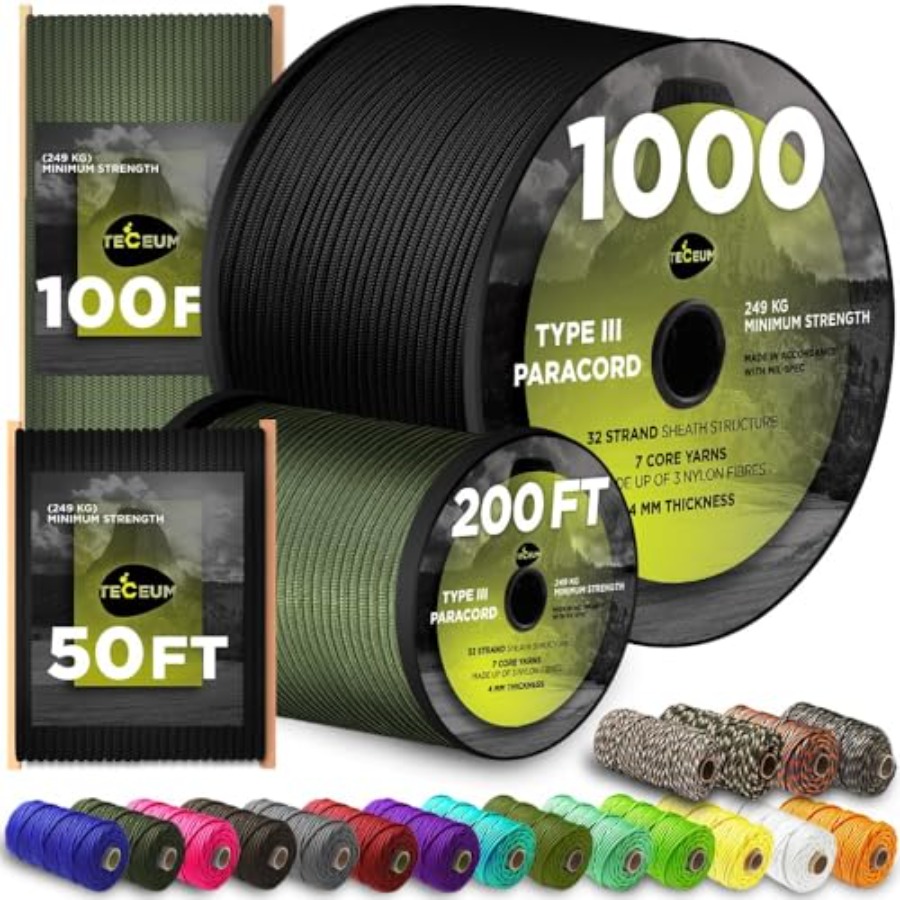 5/32 Paracord Rope 1000 1000ft - Para Cord 1000Ft review and price