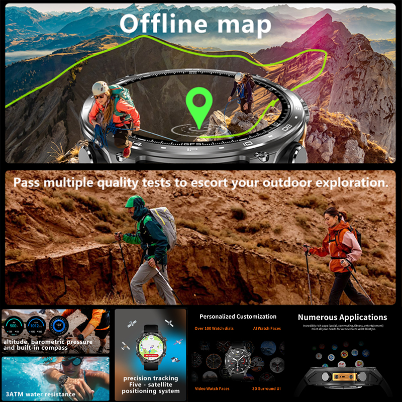 HD300 Pro Men Smart Watch AMOL - Compass Lensatic review and price