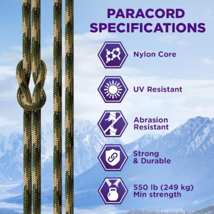 Reflective Paracord Rope 1000  - Para Cord 1000Ft review and price