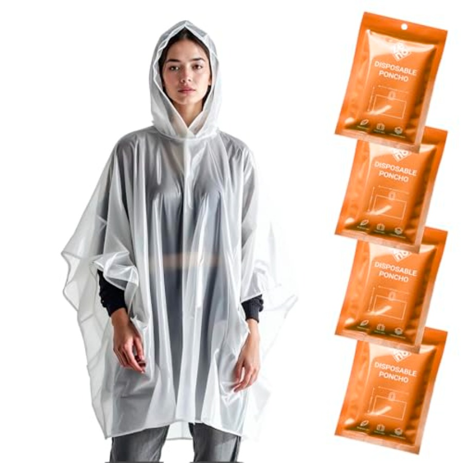 Disposable Rain Ponchos for Ad - Emergency Poncho Rain review and price