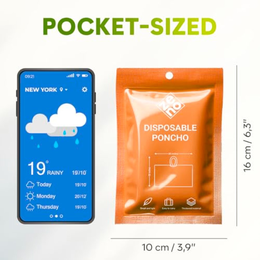 Disposable Rain Ponchos for Ad - Emergency Poncho Rain review and price