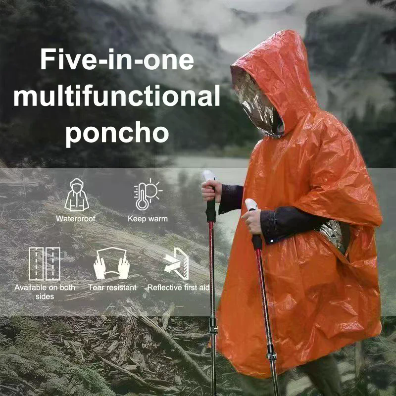 4PCS Emergency Survival Rain H - Survival Blanket Reflective review and price