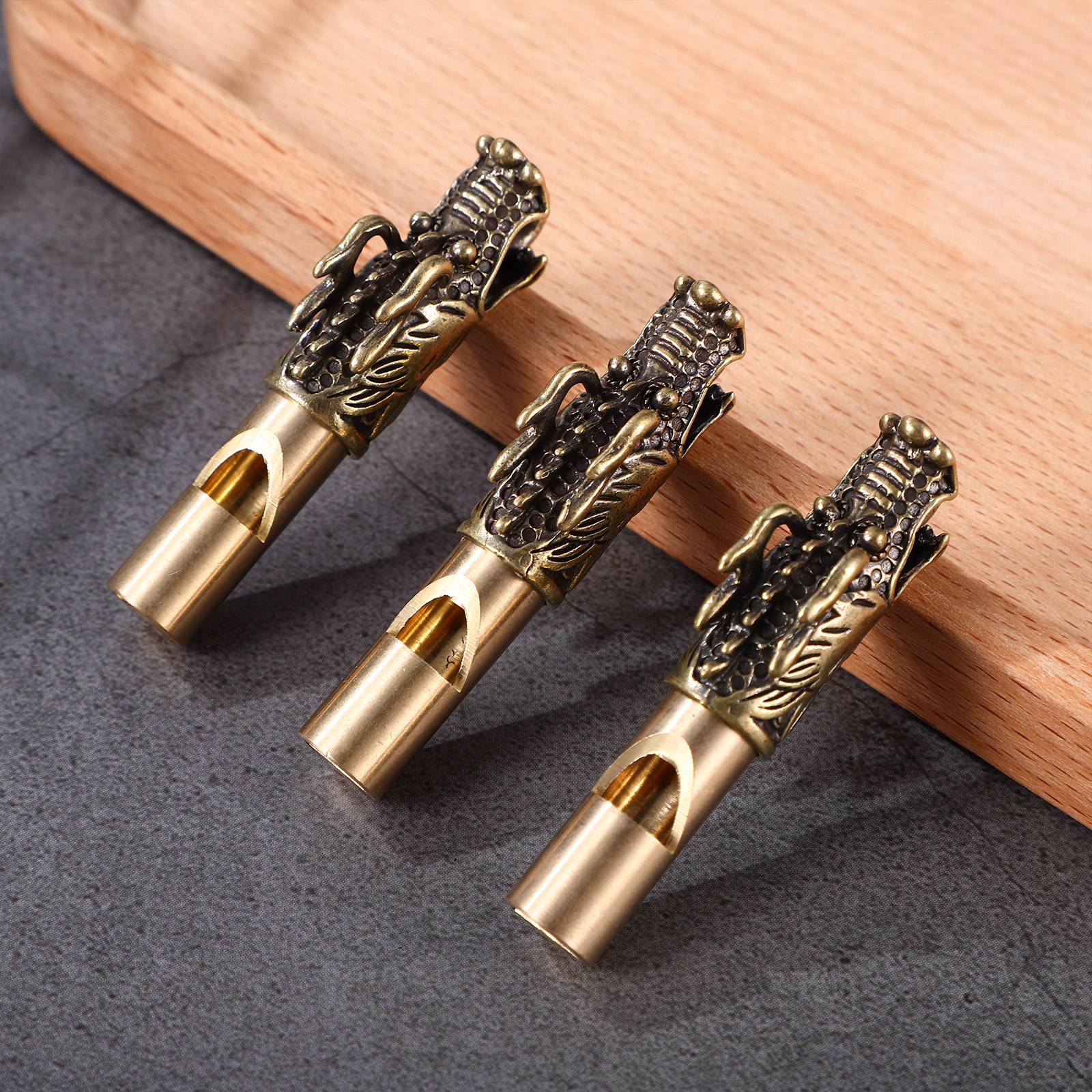 3Pcs Chinese Dragon Brass Whis - Emergency Whistle Loud review and price