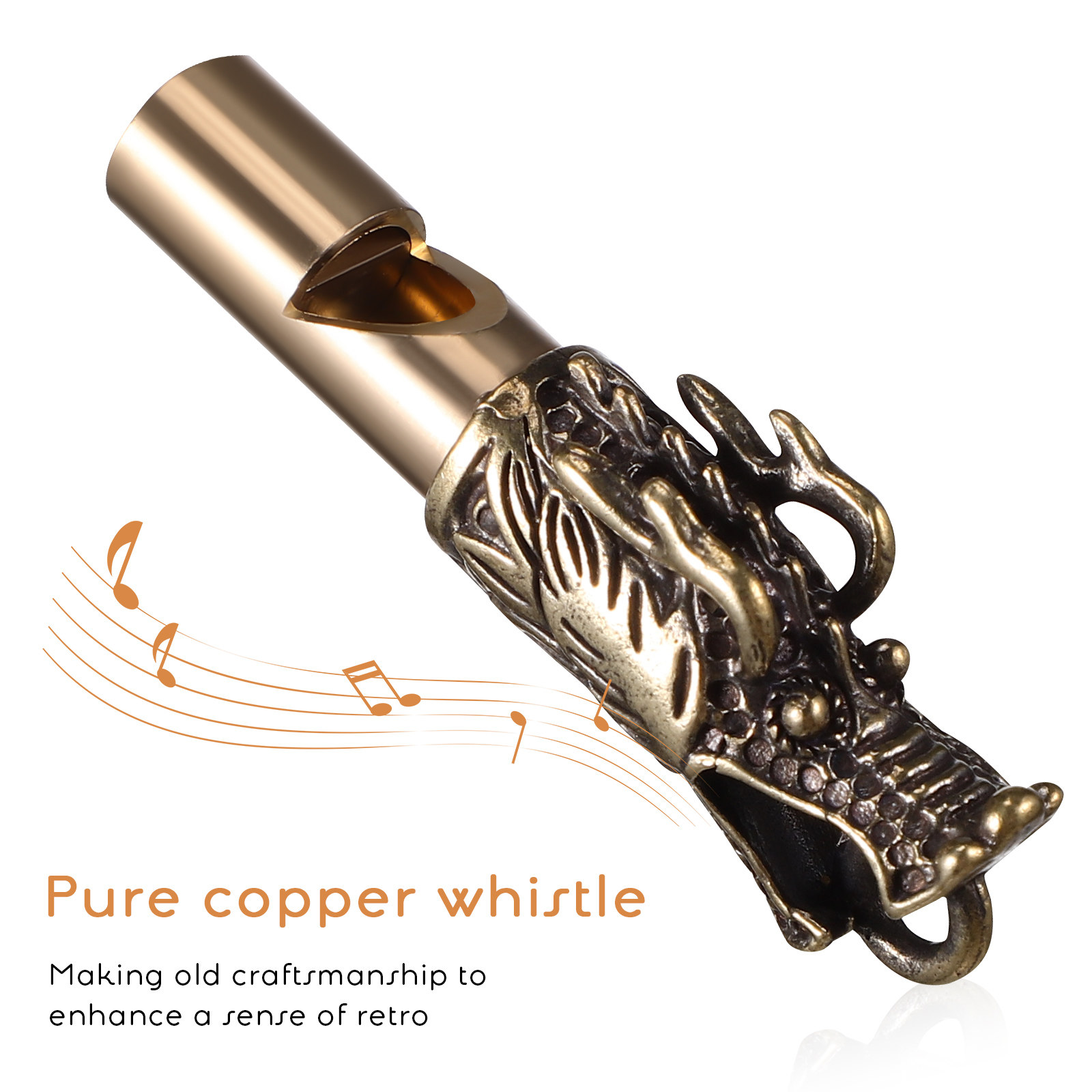 3Pcs Chinese Dragon Brass Whis - Emergency Whistle Loud review and price