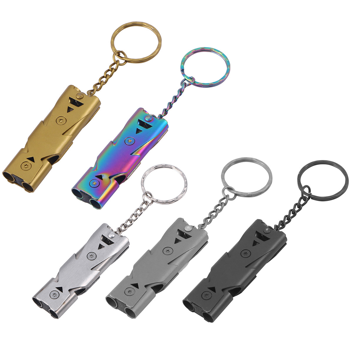 1Pcs Double Tube Survival Whis - Emergency Whistle Loud review and price