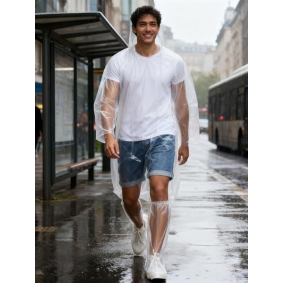 Disposable Rain Ponchos for Ad - Emergency Poncho Rain review and price