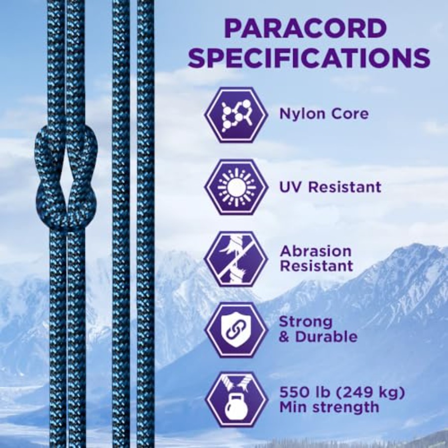 Reflective Paracord Rope 1000  - Para Cord 1000Ft review and price