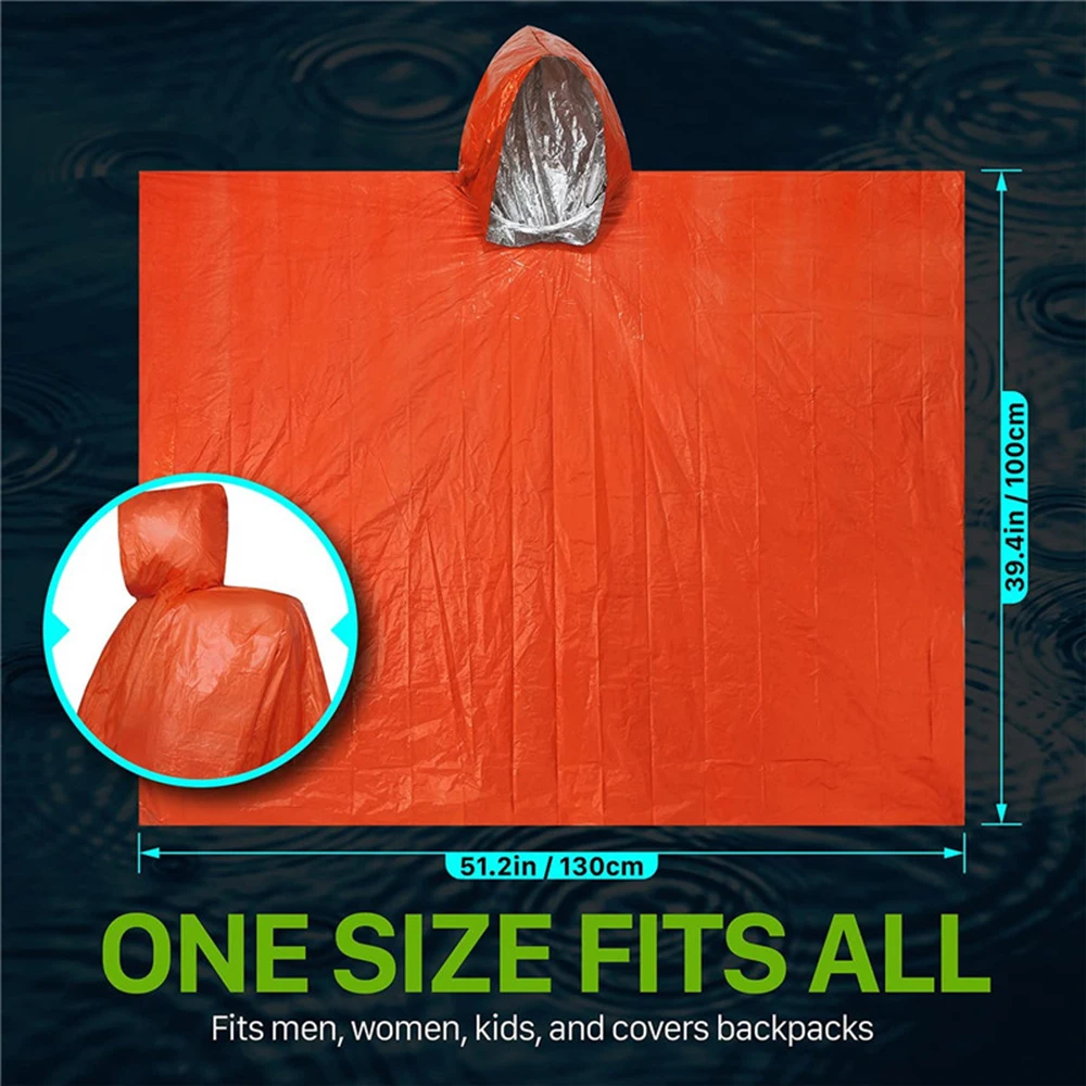 LIFE Emergency Survival Poncho - Survival Blanket Reflective review and price