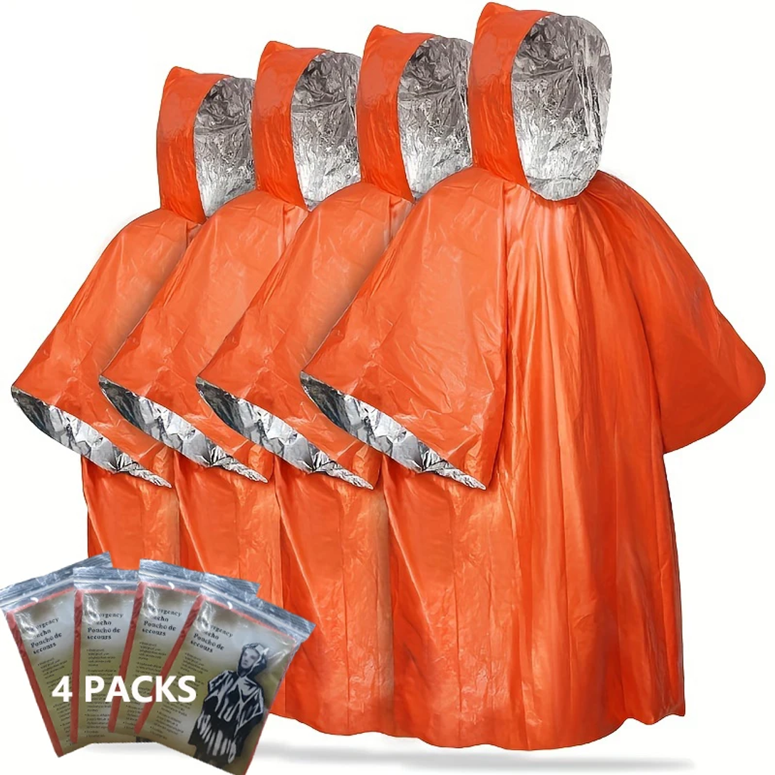 Emergency Rain Poncho with Hoo - Emergency Mylar Tent review and price